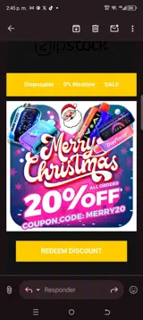 Ziip Stock coupon verification screenshot