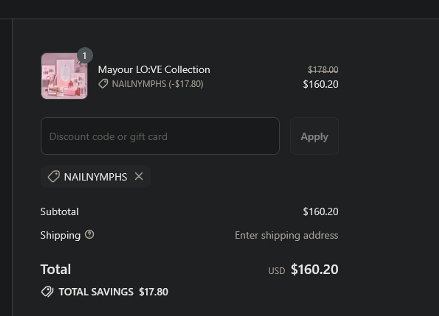 Zillabeau discount code screenshot showing code NAILNYMPHS applied at Zillabeau checkout page. Uploaded by SimplyCodes community member xocelot44x on Aug 1, 2025