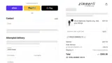 Zimmerli coupon verification screenshot