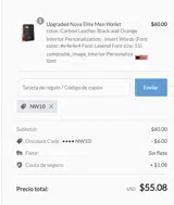 NW10 coupon verification screenshot
