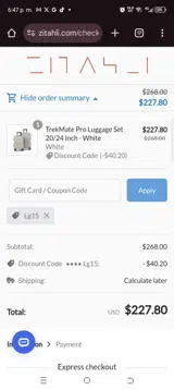 Lg15 coupon verification screenshot