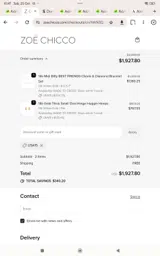 Lisa15 coupon verification screenshot