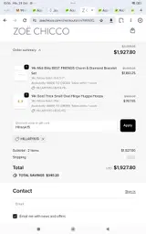 Hillaryk15 coupon verification screenshot