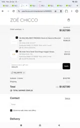 Hillary15 coupon verification screenshot