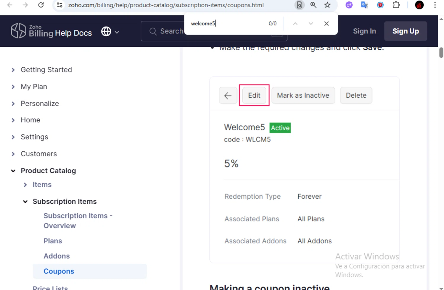 Zoho promo code screenshot showing code welcome5 applied at Zoho checkout page. Uploaded by SimplyCodes community member Francisco01 on Oct 9, 2025