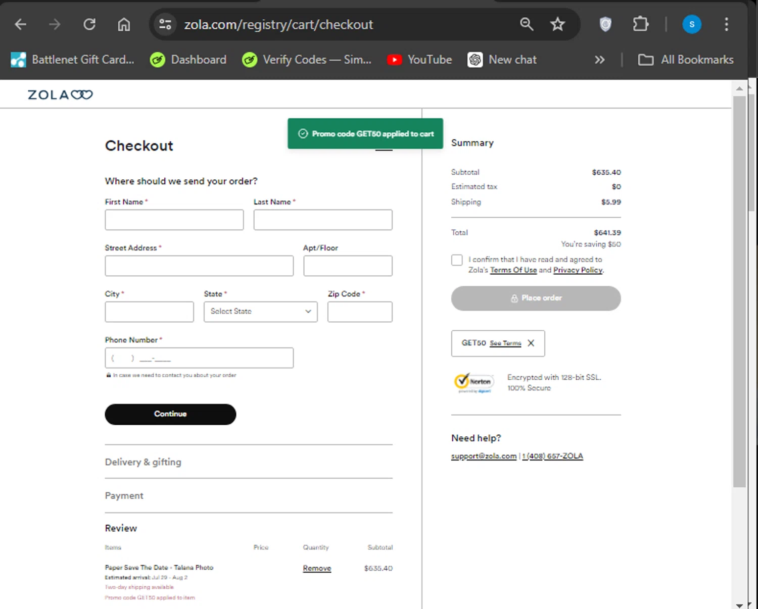 Zola Promo Codes 50 Off Coupons in August 2024 SimplyCodes