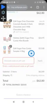 BOGOGUMPOPS coupon verification screenshot