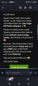 PICKLE20 coupon verification screenshot