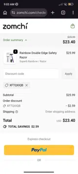 XFTQXIQB coupon verification screenshot