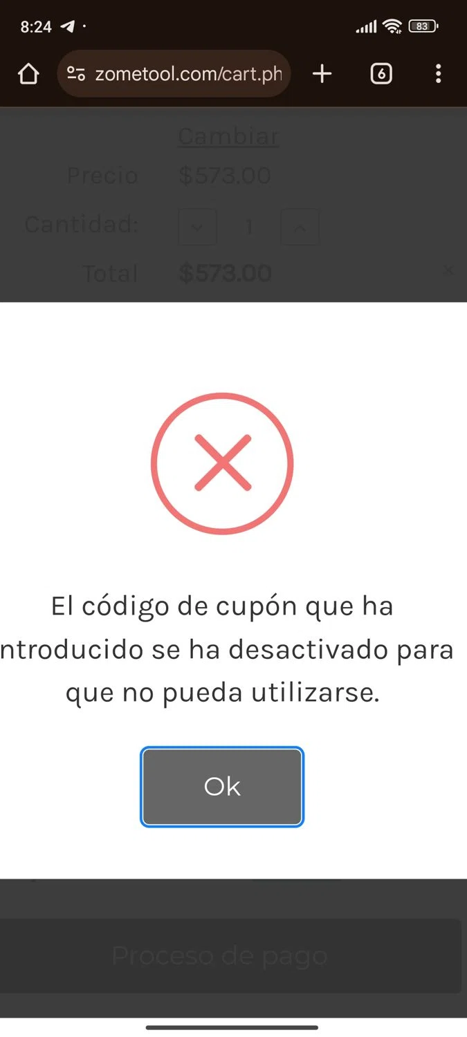 Zometool promo code screenshot showing code blue-yellow-red applied at Zometool checkout page. Uploaded by SimplyCodes community member GoldLynx7797 on Jan 3, 2025