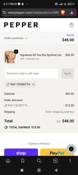 NKWLQCPN coupon verification screenshot