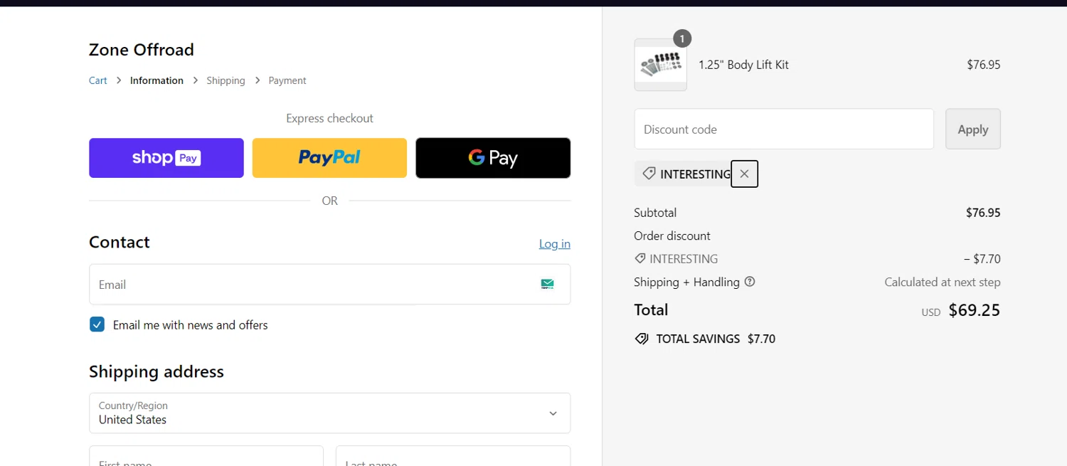 how to use ZZPerformance coupons