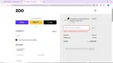 Zoo Fashions coupon verification screenshot