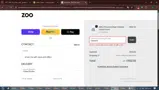 Zoo Fashions coupon verification screenshot