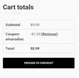 ALVARODIAZ coupon verification screenshot