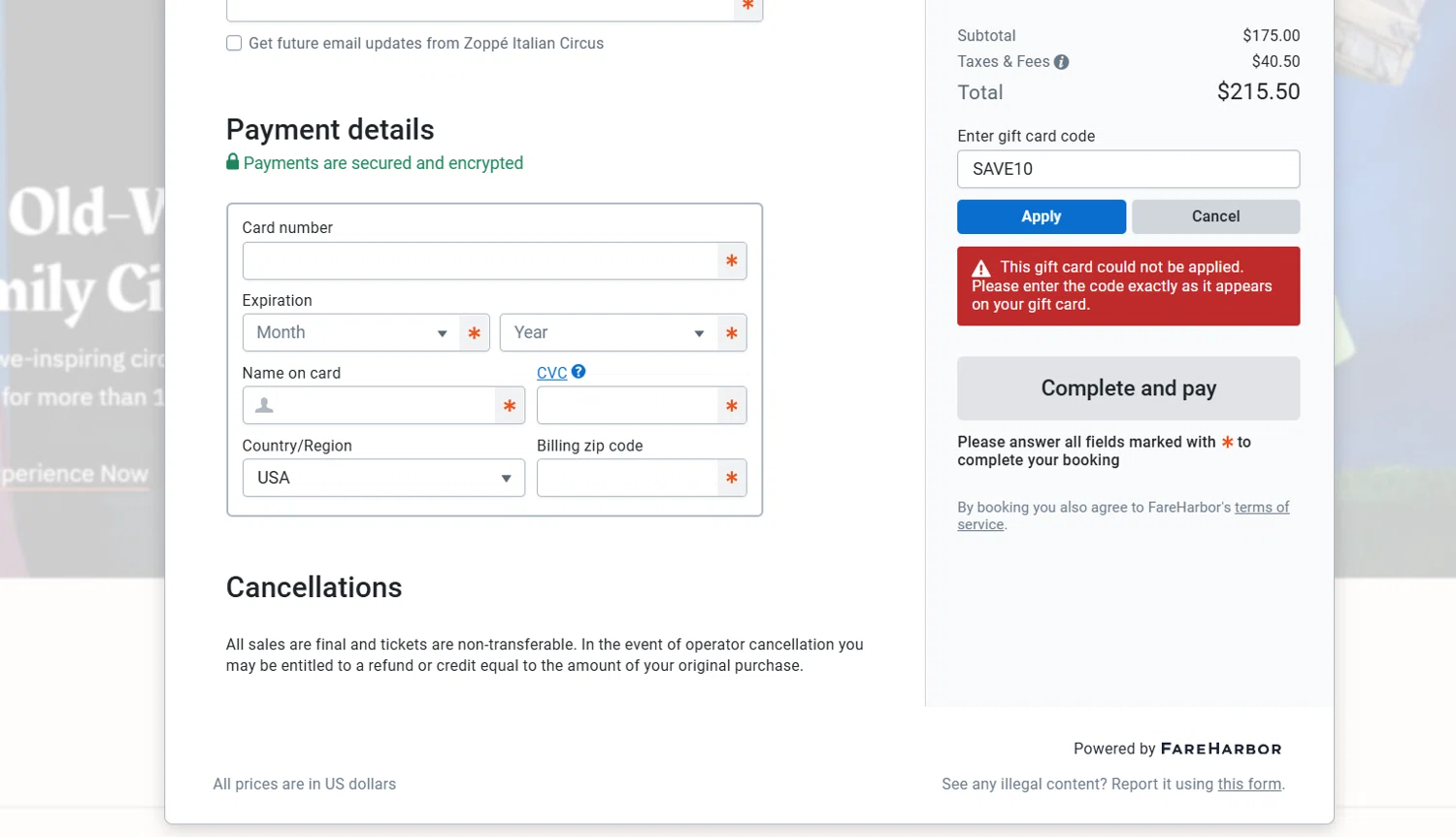 Zoppé promo code screenshot showing code SAVE10 applied at Zoppé checkout page. Uploaded by SimplyCodes community member jade5416625024720 on Mar 16, 2025