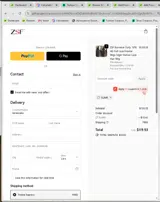ZSF Hair coupon verification screenshot