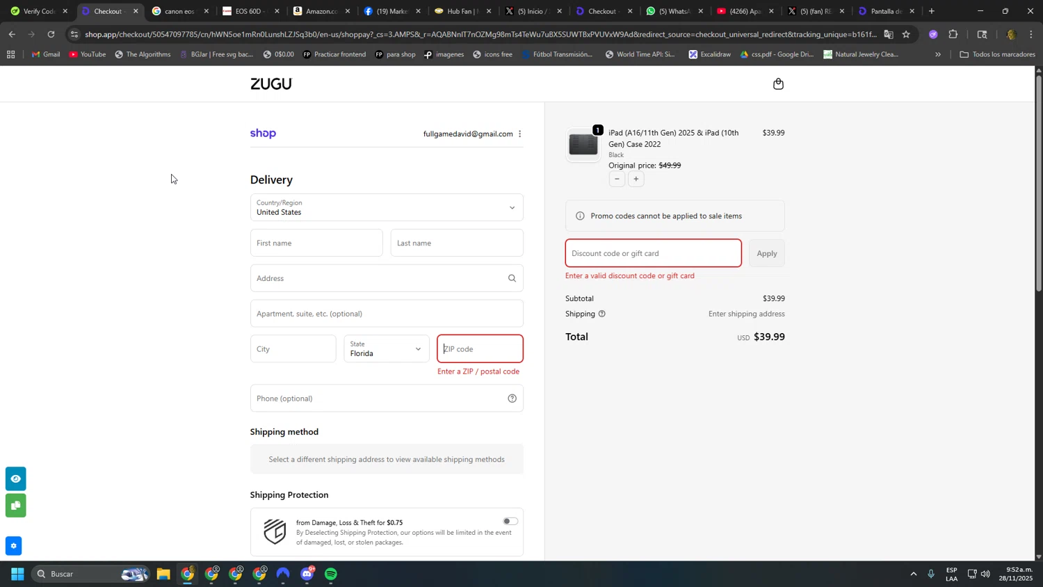 Zugu Case promo code screenshot showing code GET10 applied at Zugu Case checkout page. Uploaded by SimplyCodes community member kakakakakka on Nov 28, 2025