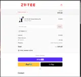 ZV-TEE Baseball // Softball coupon verification screenshot