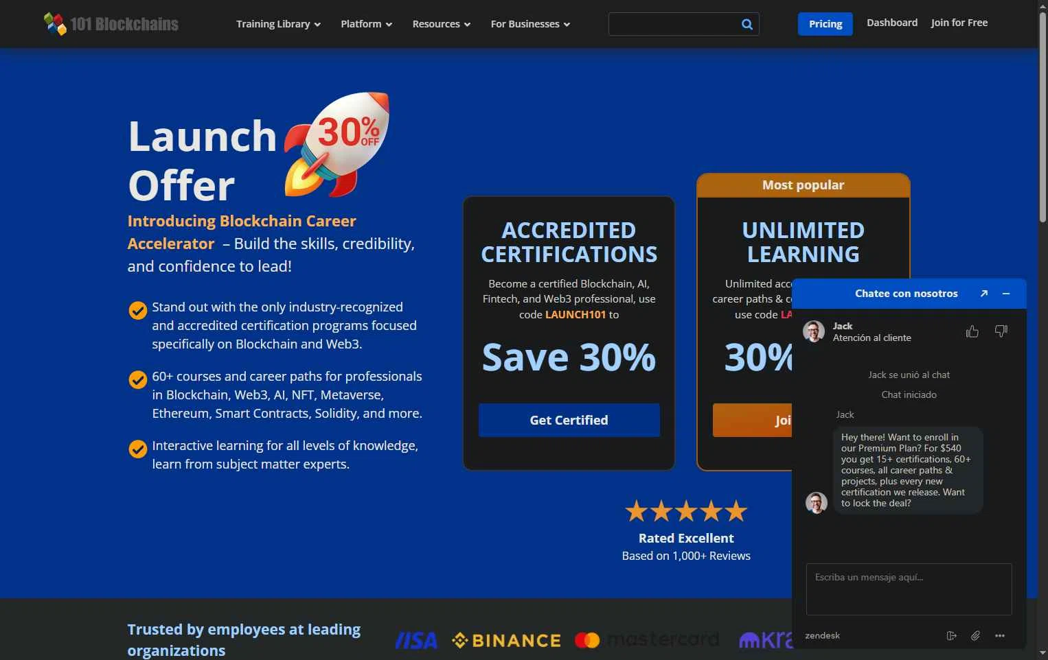 101 Blockchains checkout page showing 101 Blockchains promo code box | Screenshot taken by SimplyCodes community member on Dec 2, 2025