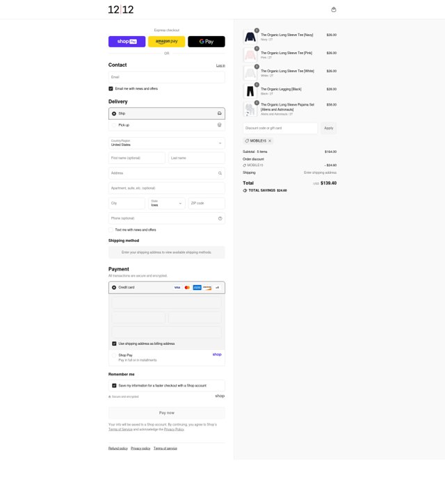1212 checkout page showing 1212 promo code box | Screenshot taken by SimplyCodes community member on Aug 17, 2025