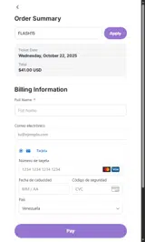 FLASH15 coupon verification screenshot