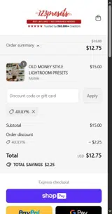 4JULY% coupon verification screenshot