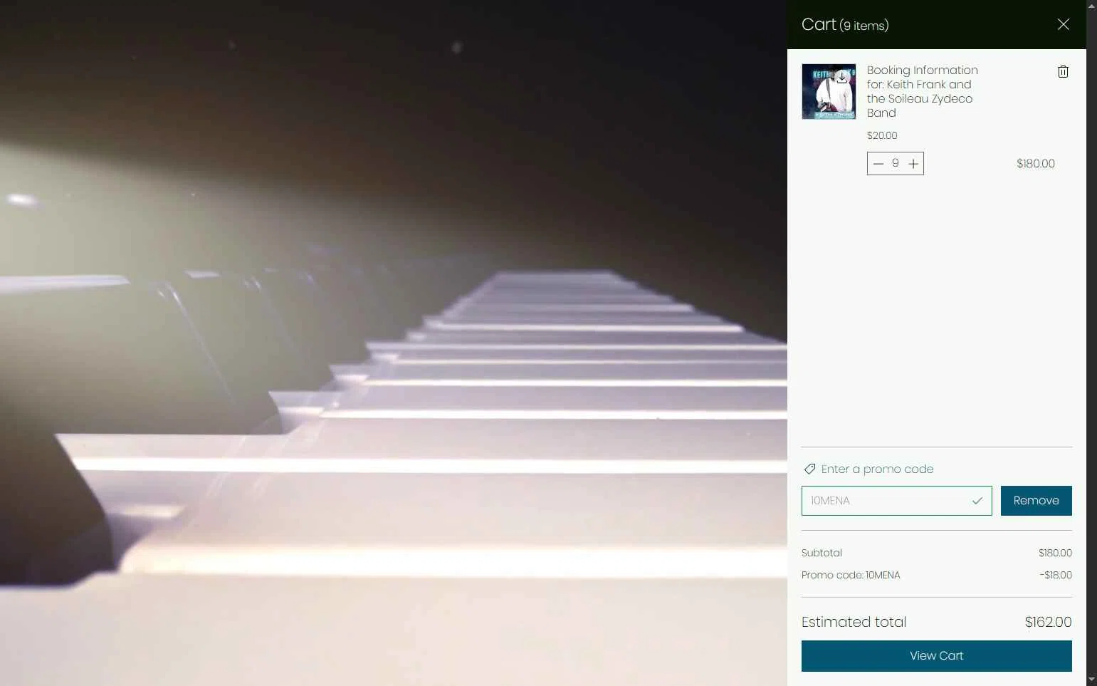 14thFloorMusic.com checkout page showing 14thFloorMusic.com promo code box | Screenshot taken by SimplyCodes community member on Oct 6, 2025