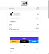 sixteen15 coupon verification screenshot