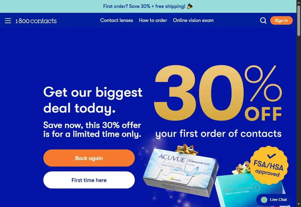 1-800 Contacts Promo Code - $10 Off (3 Verified) Jan 2026