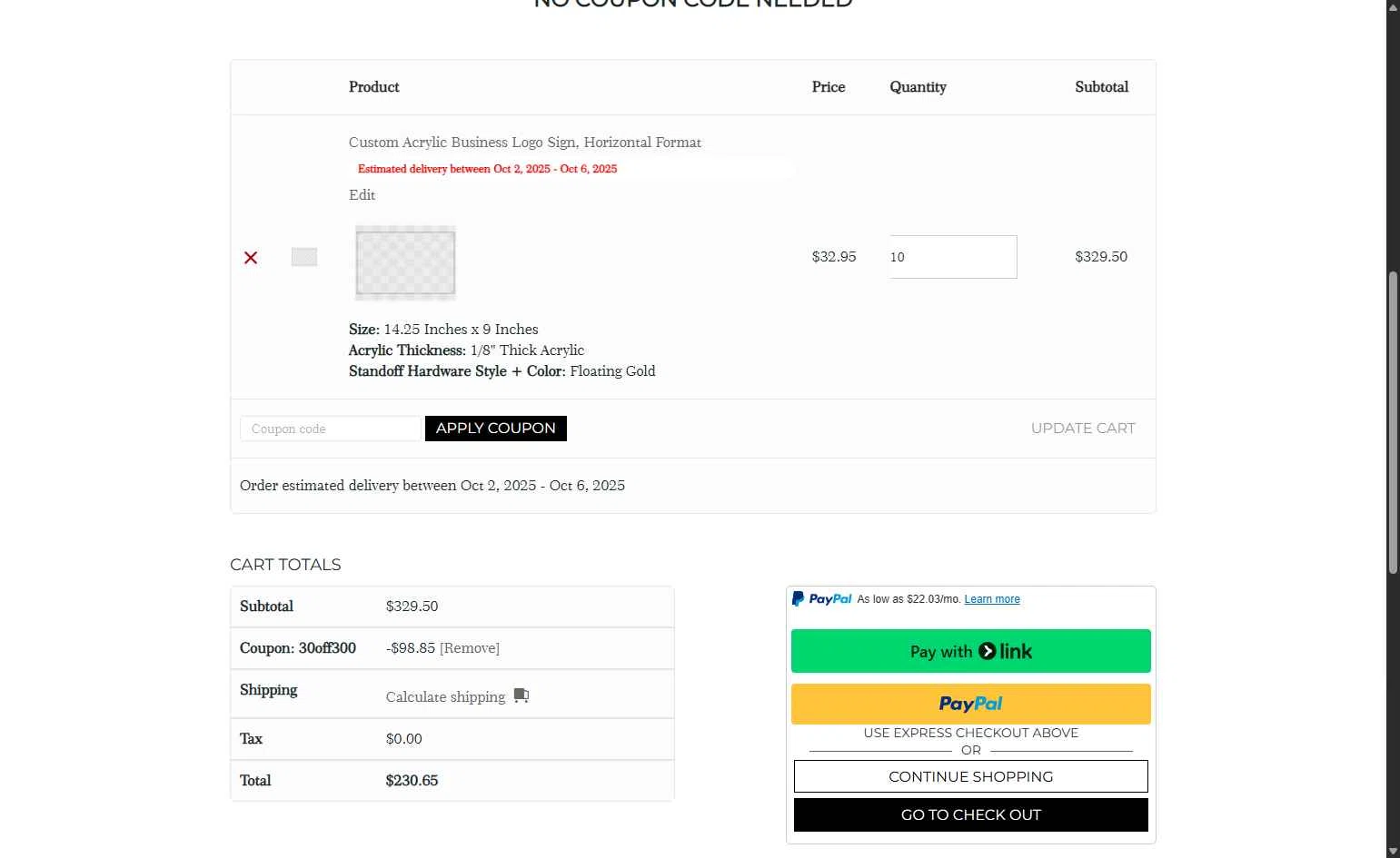1801&Co. checkout page showing 1801&Co. promo code box | Screenshot taken by SimplyCodes community member on Sep 20, 2025