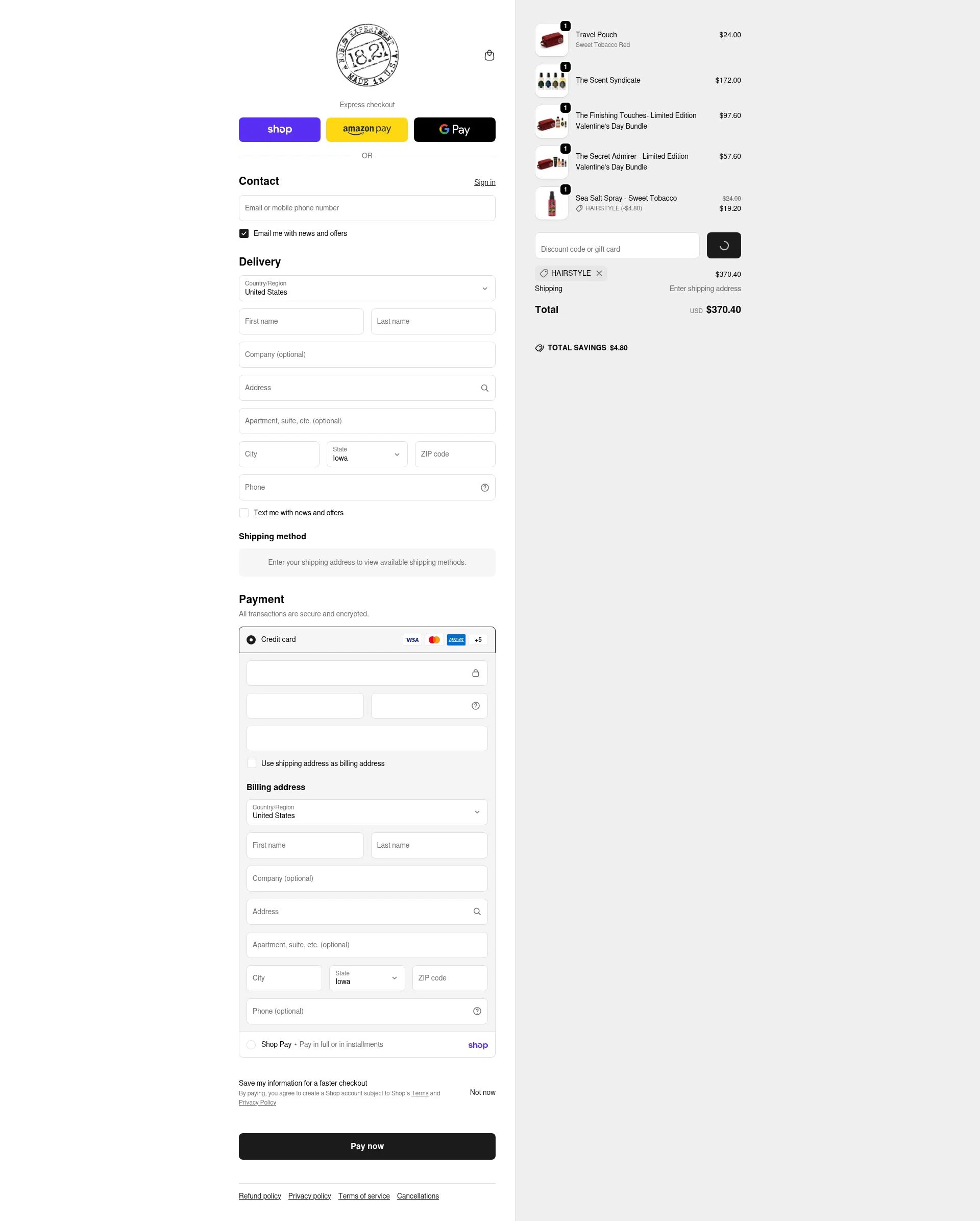 18.21 Man Made checkout page showing 18.21 Man Made promo code box | Screenshot taken by SimplyCodes community member on Feb 16, 2026