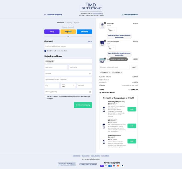 1MD checkout page showing 1MD discount code box | Screenshot taken by SimplyCodes community member on Sep 10, 2025