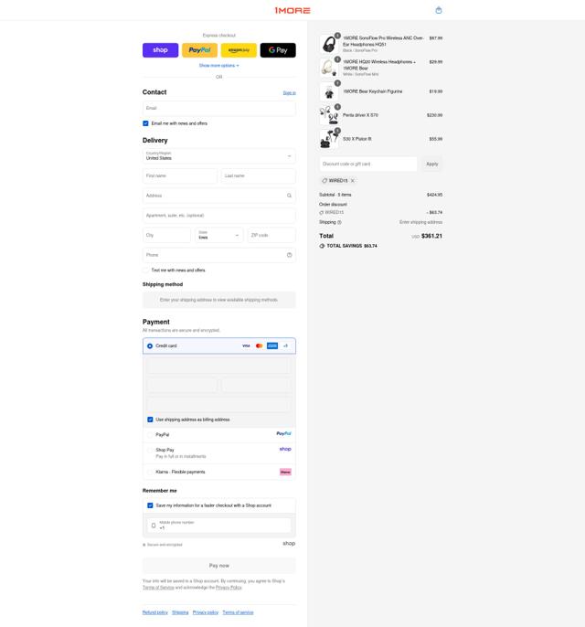1More checkout page showing 1More promo code box | Screenshot taken by SimplyCodes community member on Sep 14, 2025