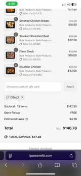DEALX coupon verification screenshot