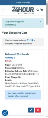 HELLOSPRING coupon verification screenshot