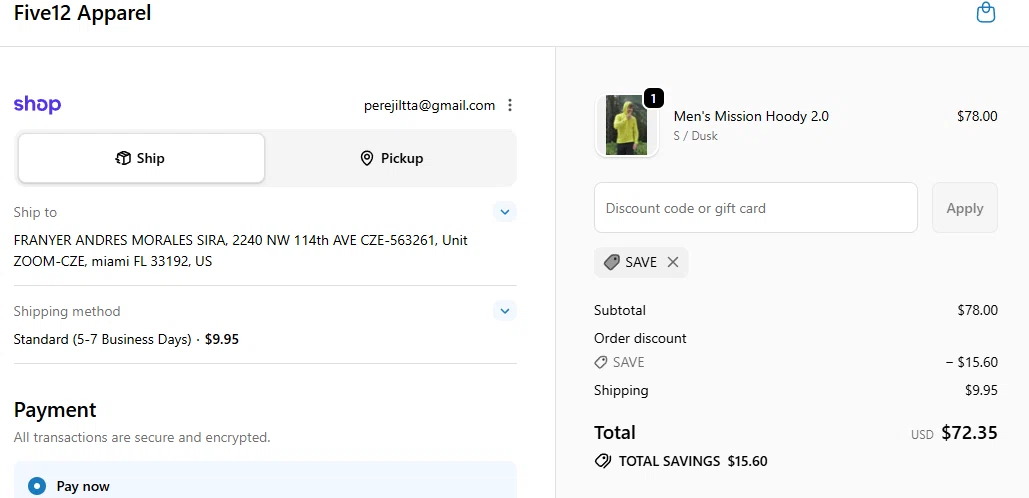 38TERA discount code screenshot showing code shopnowknock applied at 38TERA checkout page. Uploaded by SimplyCodes community member ThriftyCaptain7175 on Jan 27, 2026