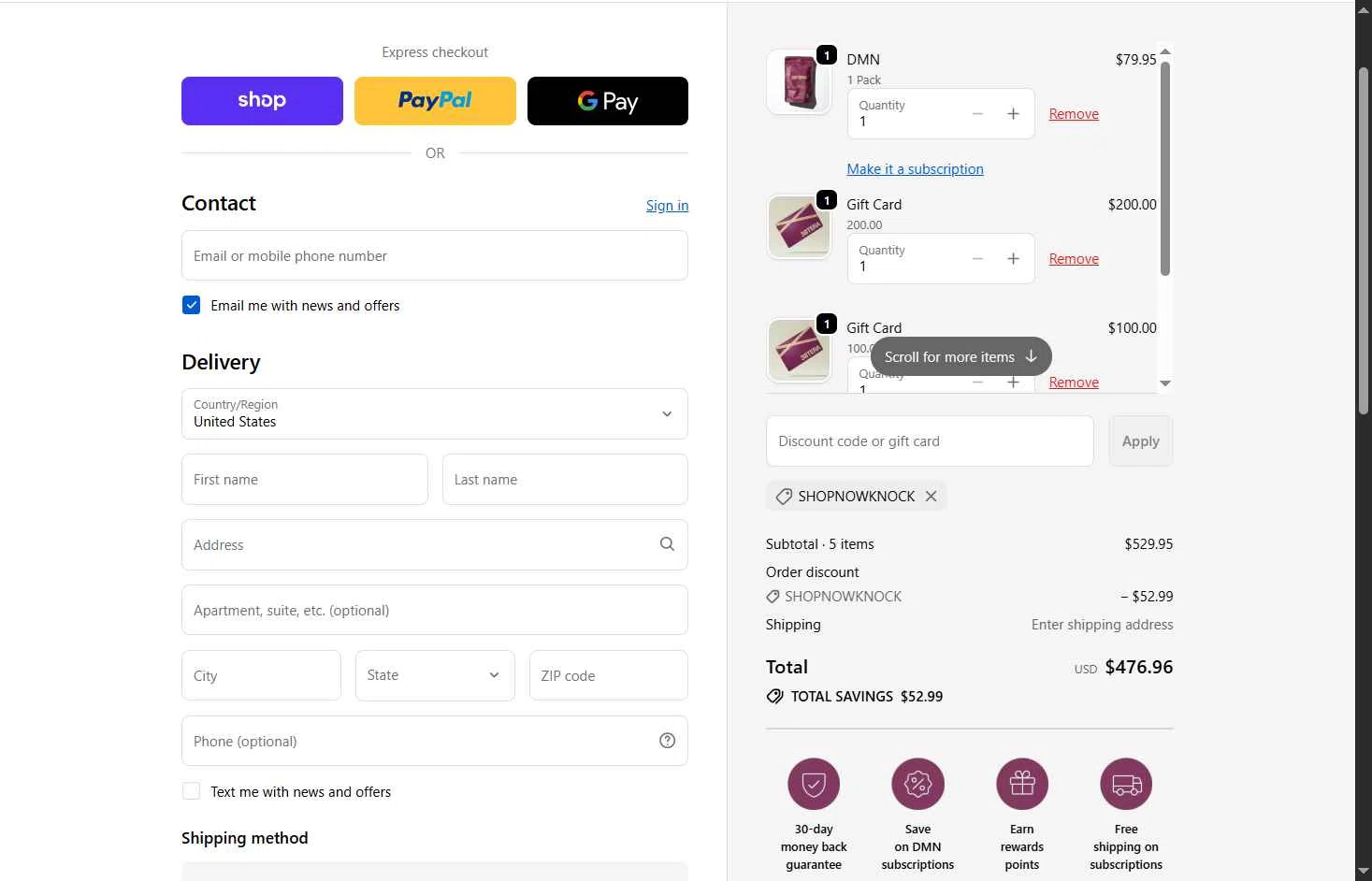 38TERA checkout page showing 38TERA discount code box | Screenshot taken by SimplyCodes community member on Feb 6, 2026