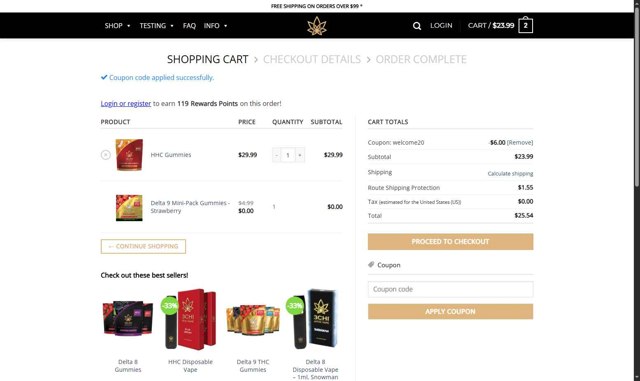 3Chi checkout page showing 3Chi coupon code box | Screenshot taken by SimplyCodes community member on Jun 9, 2025