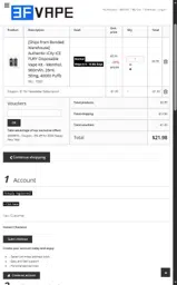 3FVape coupon verification screenshot