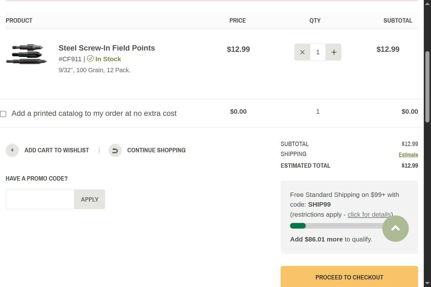3Rivers Archery checkout page showing 3Rivers Archery promo code box | Screenshot taken by SimplyCodes community member on Jan 7, 2026