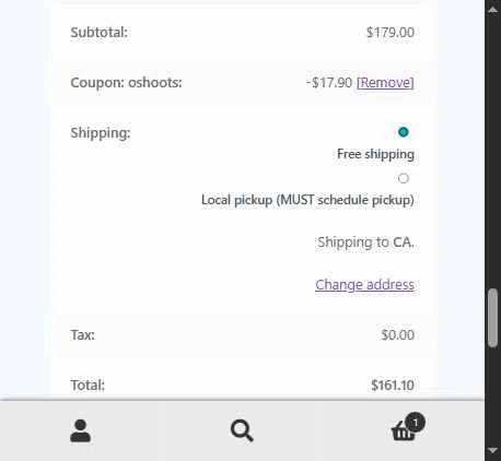 41.22 Inc. checkout page showing 41.22 Inc. promo code box | Screenshot taken by SimplyCodes community member on Dec 2, 2025