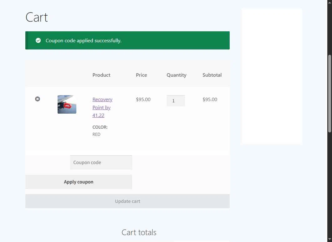 41.22 Inc. checkout page showing 41.22 Inc. promo code box | Screenshot taken by SimplyCodes community member on Dec 6, 2025