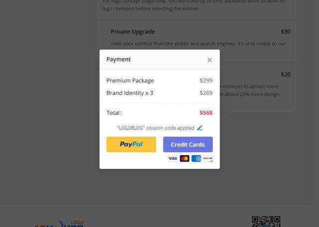 48 Hours Logo checkout page showing 48 Hours Logo promo code box | Screenshot taken by SimplyCodes community member on May 26, 2025