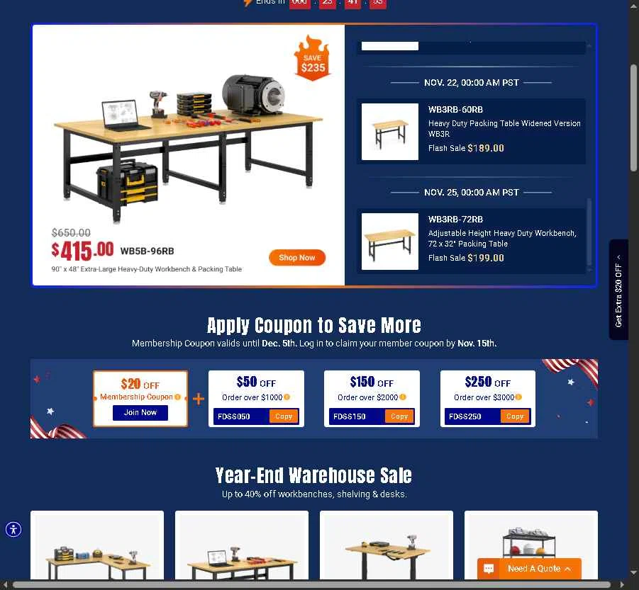 4Dock checkout page showing 4Dock promo code box | Screenshot taken by SimplyCodes community member on Nov 3, 2025