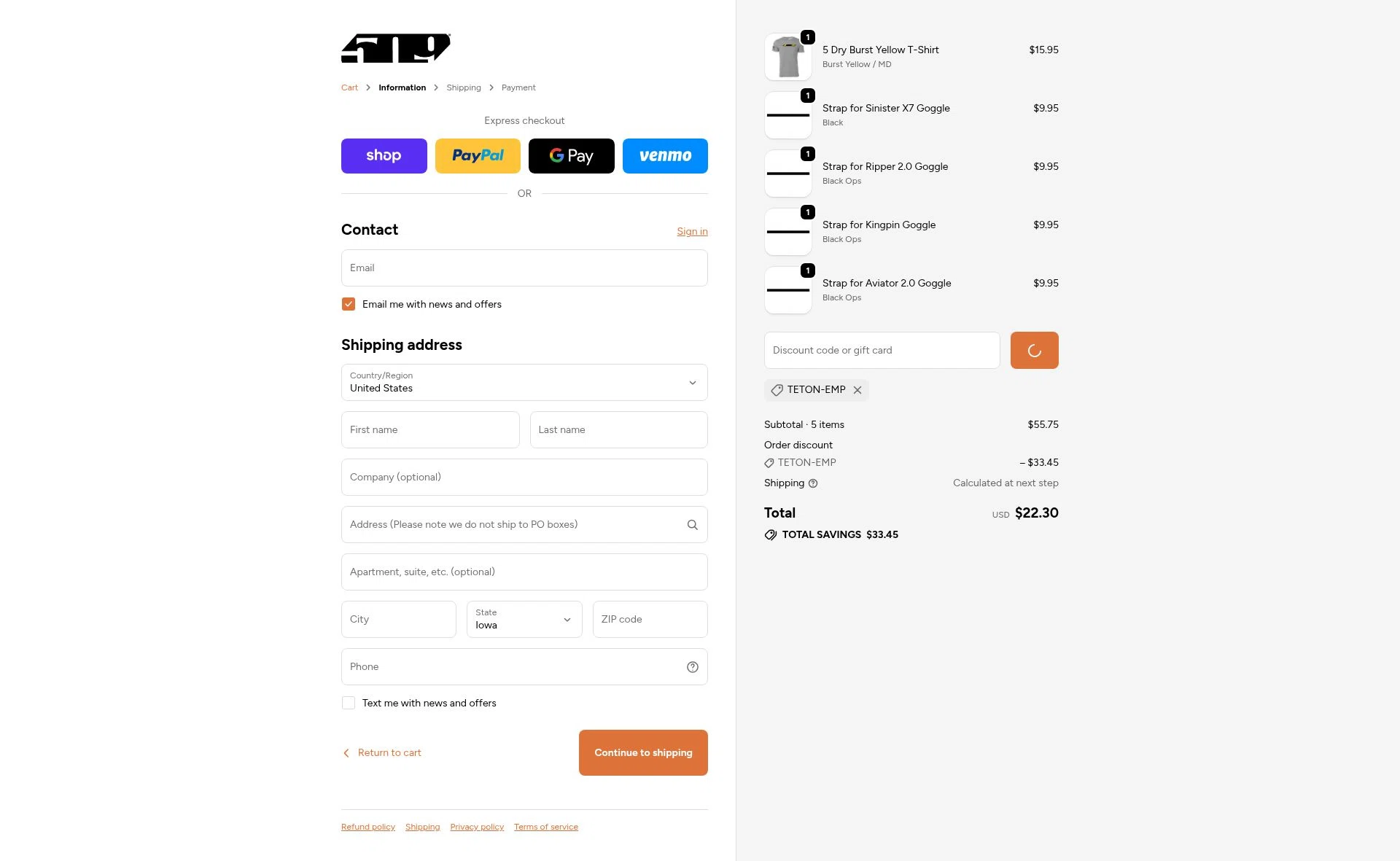 509 checkout page showing 509 discount code box | Screenshot taken by SimplyCodes community member on Feb 5, 2026