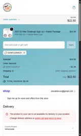 DONTLEAVE21 coupon verification screenshot