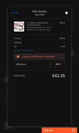 bf25custom coupon verification screenshot