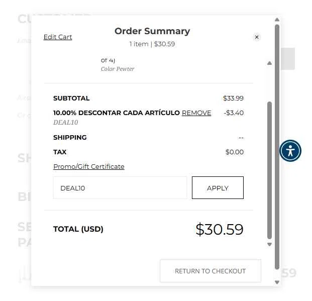 612 Vermont checkout page showing 612 Vermont coupon code box | Screenshot taken by SimplyCodes community member on Dec 26, 2025