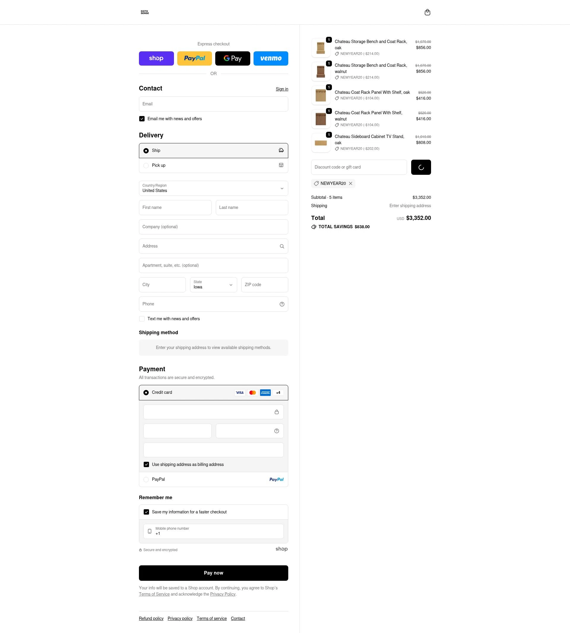 6ixth Sense checkout page showing 6ixth Sense promo code box | Screenshot taken by SimplyCodes community member on Jan 26, 2026